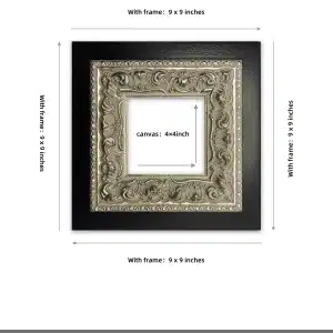 Solid Wood Framed Pet Oil Painting |