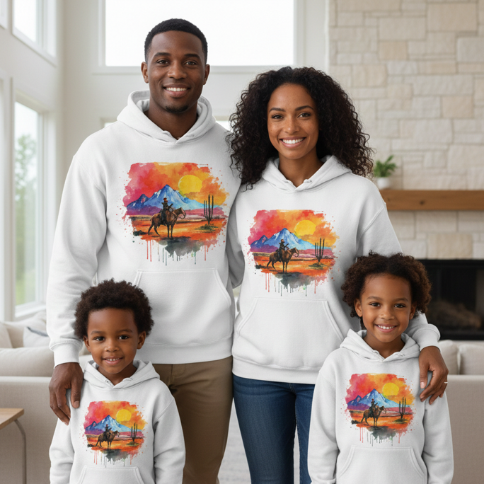 Custom Watercolor Art Hoodie