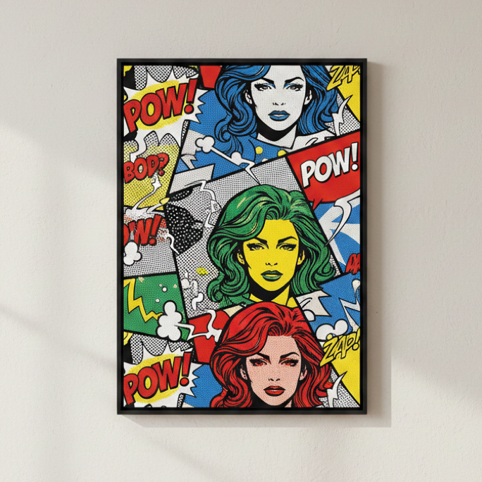 Pop Art & Colorful Canvas