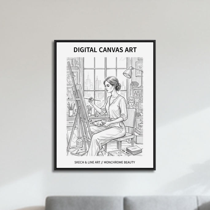 Minimalist Sketch Personal Canvas