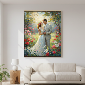 Wedding Watercolor Canvas