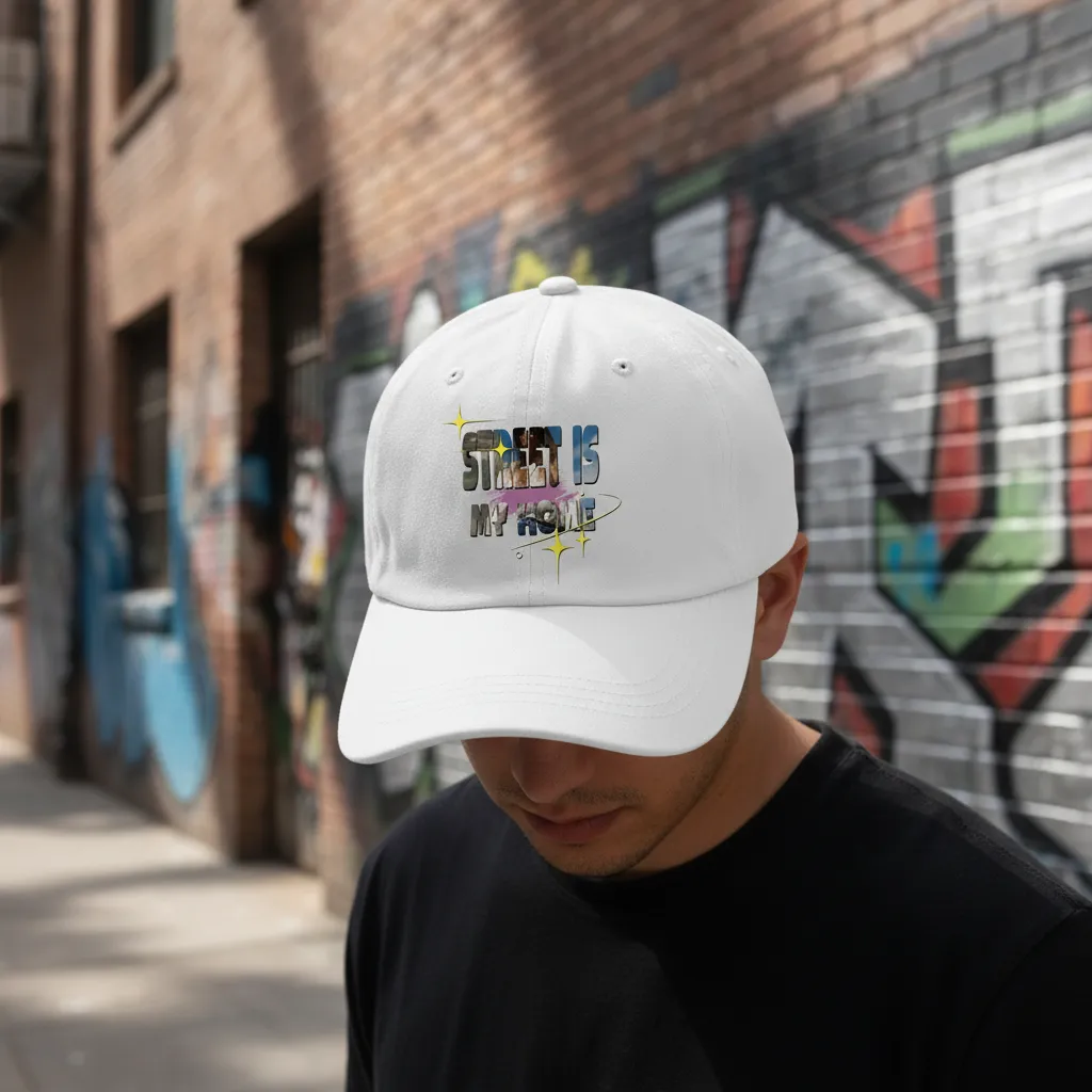 Oversized Letter Cutout Design Baseball Cap