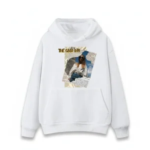 Torn Paper Edge Collage Hoodie