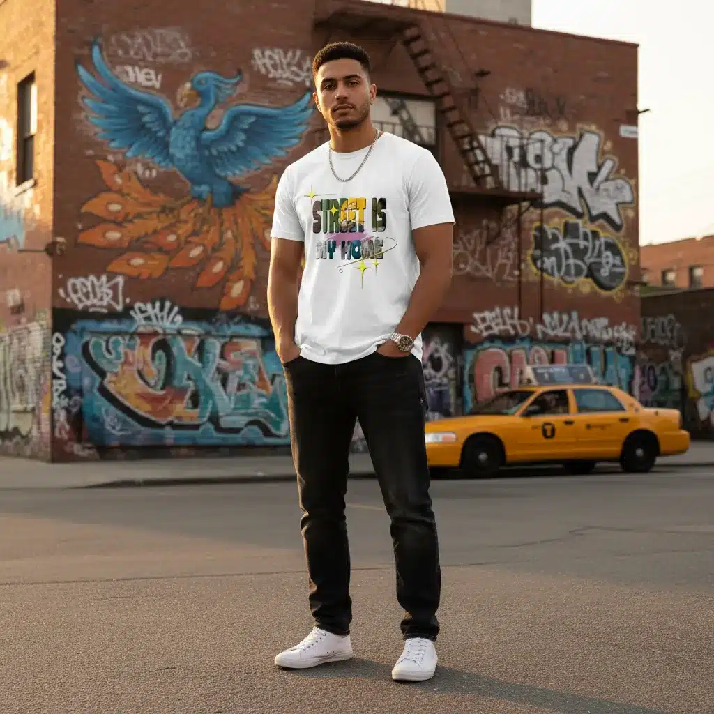 Giant Letter Hollow Style T-Shirt