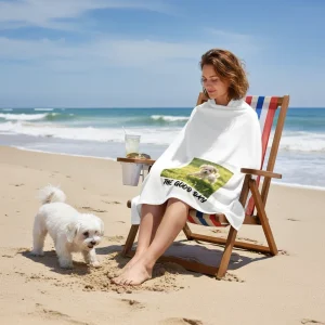 Polaroid Print Bath Towel