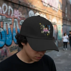 Oversized Letter Cutout Design Baseball Cap