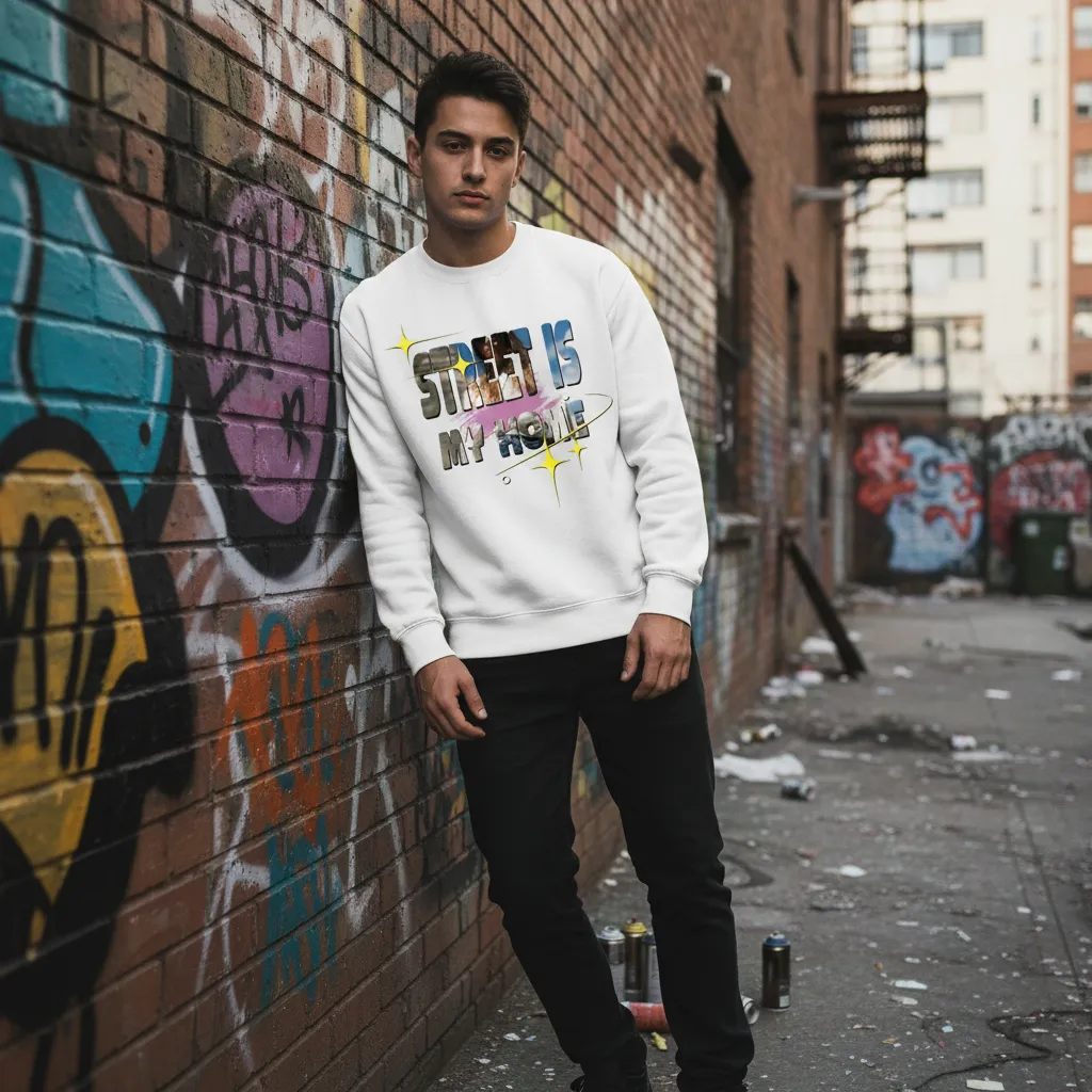 Giant Hollow Out Letter Pullover