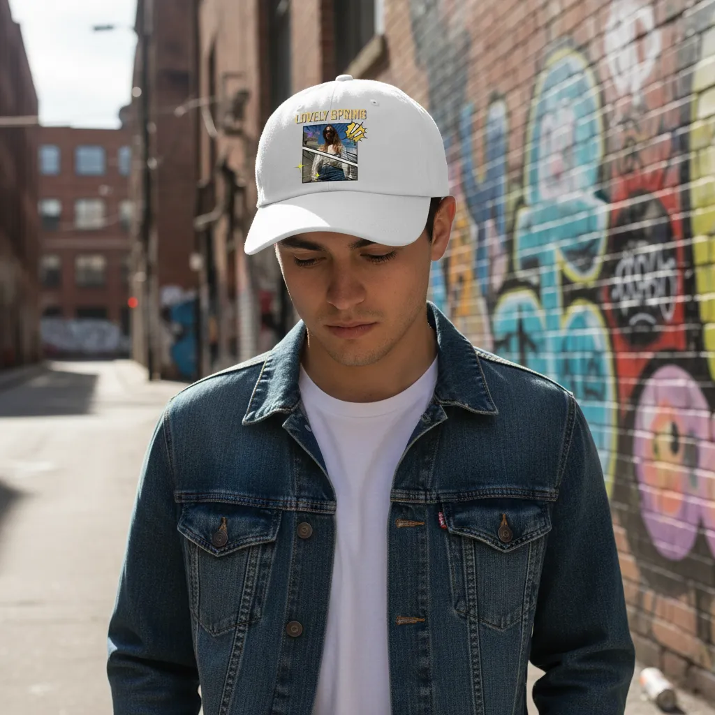 Retro Pop Art Graphic Baseball Cap