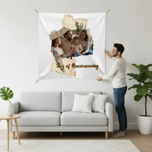 Torn Paper Collage Stitching Tapestry
