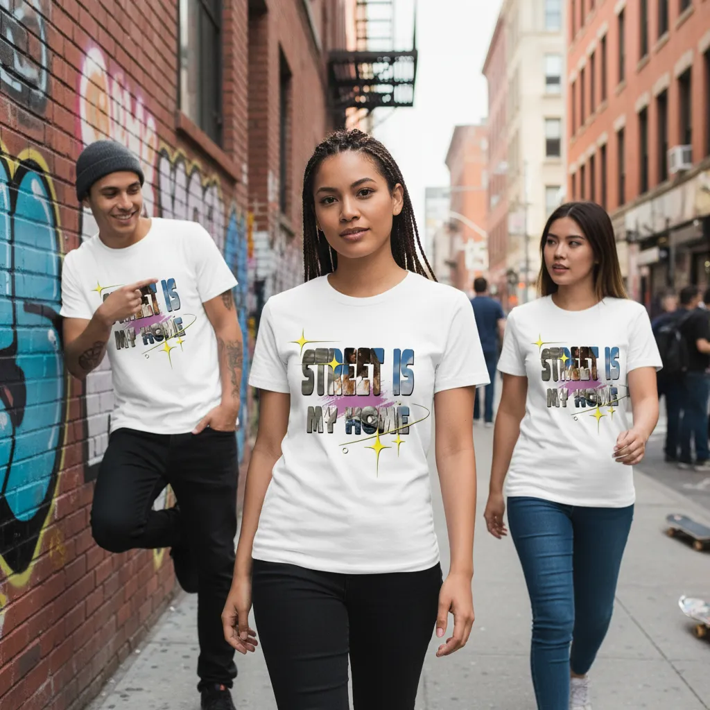 Giant Letter Hollow Style T-Shirt