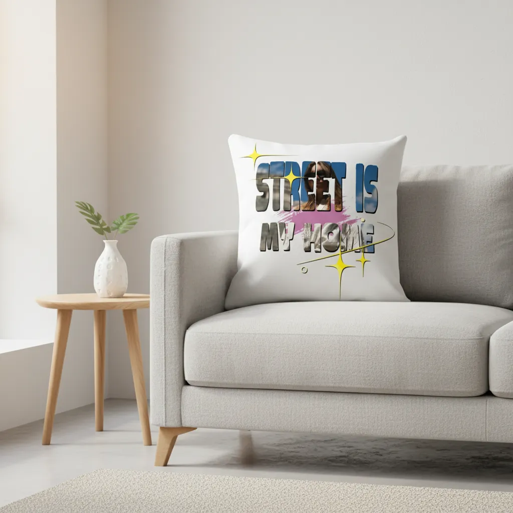 Giant Letter Hollow Style Pillow