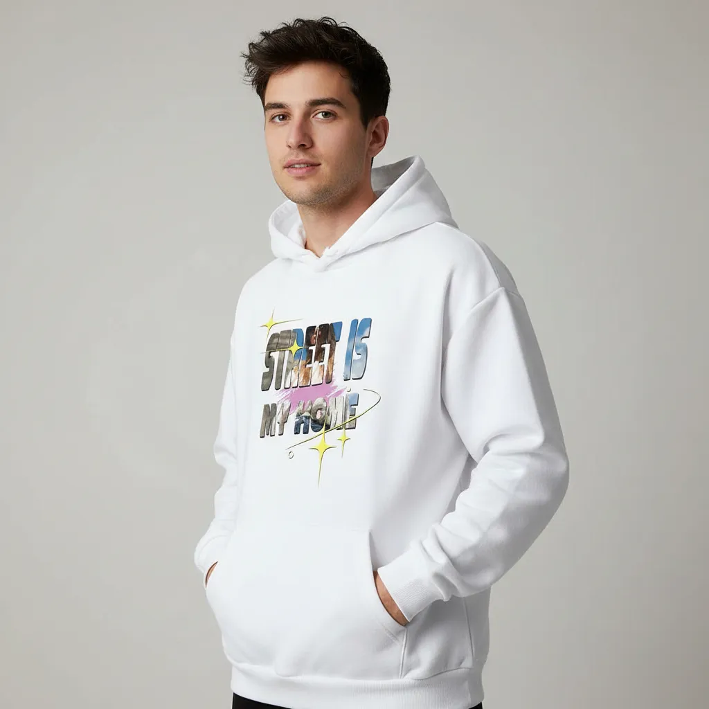 Giant Hollow Letter Print T-shirt