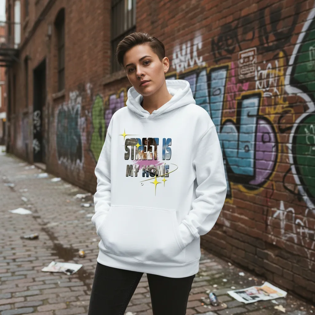Giant Hollow Letter Print T-shirt