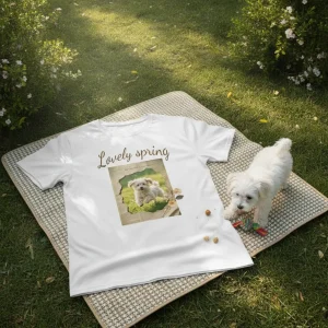 Torn Paper Collage Stitching T-Shirt