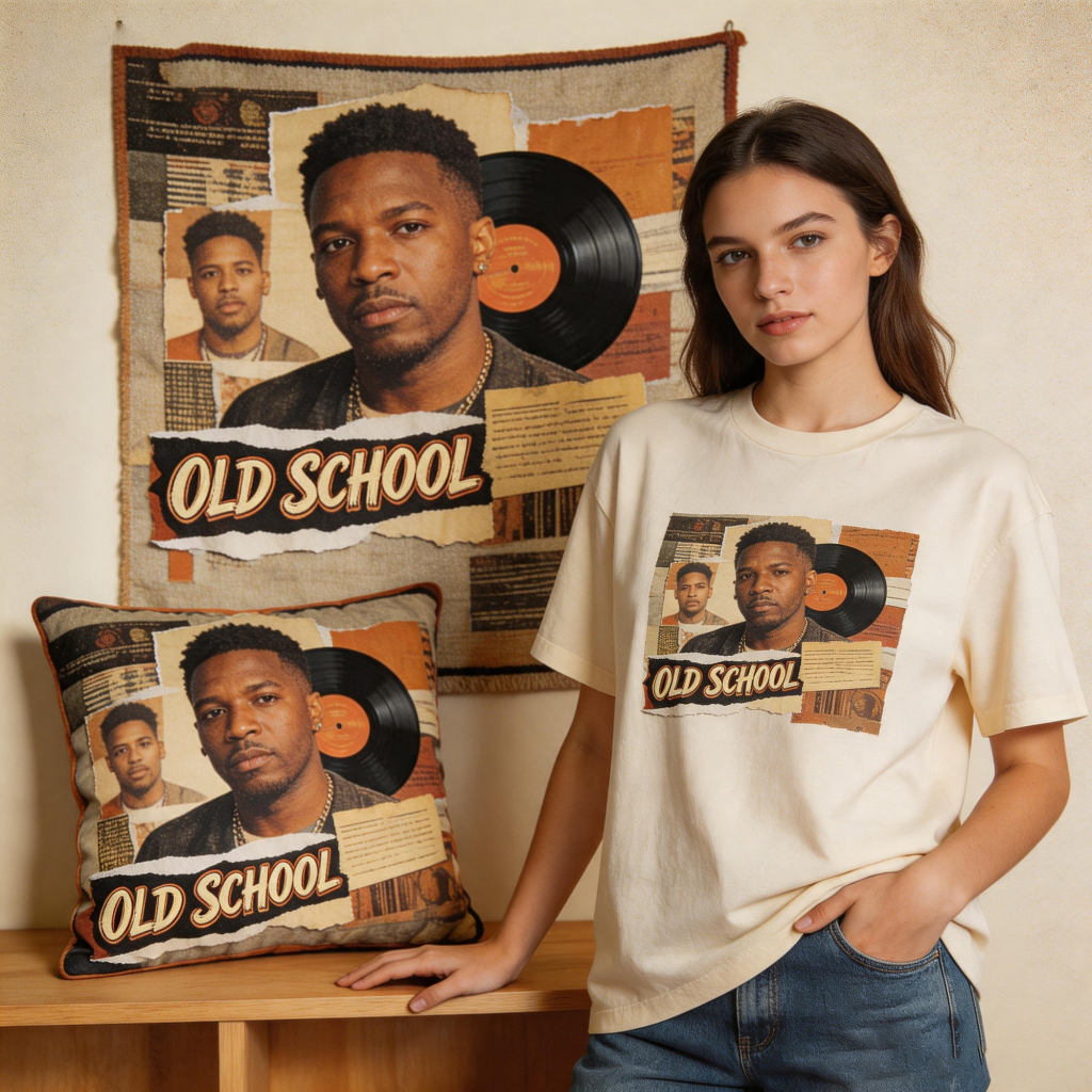 90s Vintage Hip Hop Collage Style